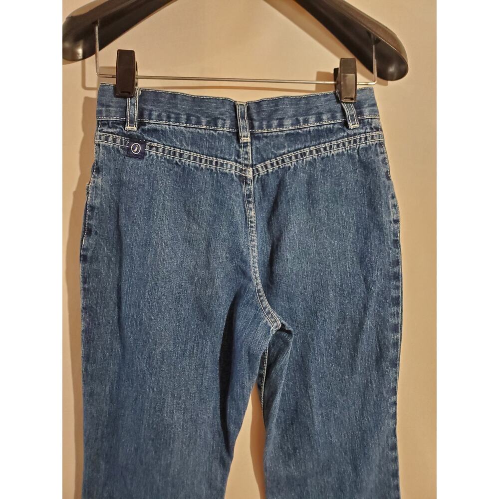 Vtg Jordache Embroidered Flare Hippie Jeans Girls Size 8 Boho 90s Y2K Cotton - Picture 4 of 9